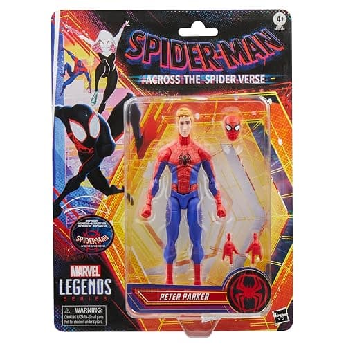 Marvel Legends Series Peter Parker, Spider-Man: Into The Spider-Verse Collectible 6 Inch Action Figure thumbnail 2