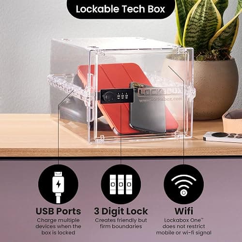 Lockabox One™ | Premium Lock Box | Medium Combination Lock Box For Food, Medicine & Home Safety | External Size 12 x 8 x 6.6 inches (Crystal) thumbnail 9