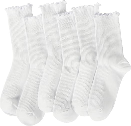 BomKinta Ruffle Socks Women - Turn-Cuff Frilly Sock - Lightweight Cotton Sock - Athletic Crew Socks Gifts thumbnail 6