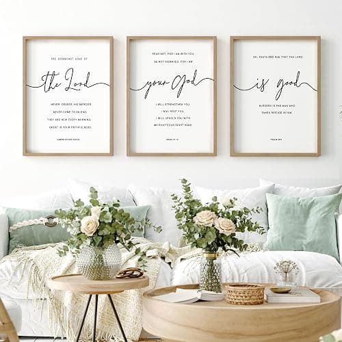 Heiple The Lord Your God Is Good Wall Decor 11"x14" Framed Wooden Wall Sign for Home Decor Farmhouse Vintage Rustic Living Room Minimalist Christian Wall Art (Brown, 11”x14”) thumbnail 4