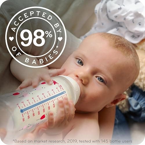 NUK Smooth Flow Anti Colic Baby Bottle, 5 oz, Elephant thumbnail 6