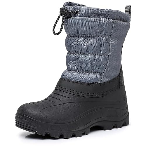 Felabo Kids Snow Boots for Boys & Girls – Warm Water-Resistant Winter Boots Easy to Put On (Toddler/Little Kid/Big Kid) - Image 1