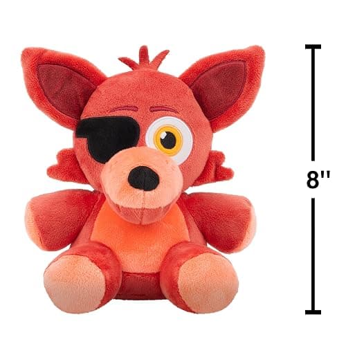 Five Nights At Freddy's Classic Foxy Plush - 8-Inch Stuffie with Soft Material and Glow-In-The-Dark Eyes thumbnail 2