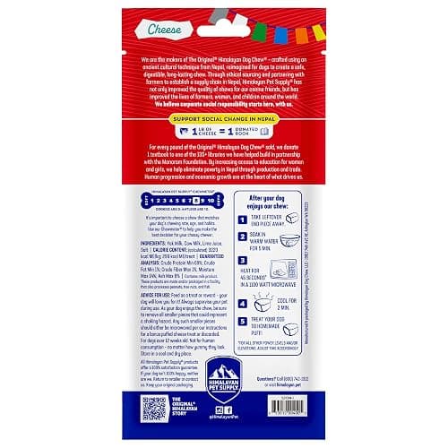Himalayan Dog Chew Original Yak Cheese Chew, 1 Large Stick, 3.3 oz, Gluten Free, Healthy Treats, Grain & Lactose Free 100% Natural, Long Lasting for Dogs Under 55 lbs thumbnail 9