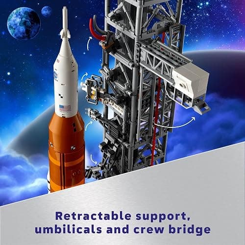 LEGO Icons NASA Artemis Space Launch System, Home and Office Décor, Space Gift for Adults, DIY Model Building Kit, Fun Project for Adults, Includes an Orion Capsule and Launch Tower, 10341 thumbnail 3