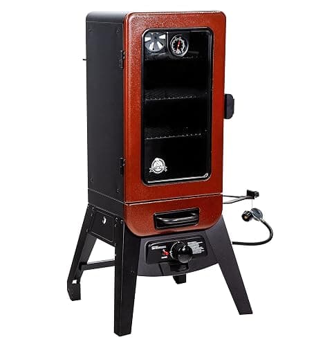 Pit Boss 3-Series Gas Vertical Smoker, Red Hammertone - 10773 thumbnail 4