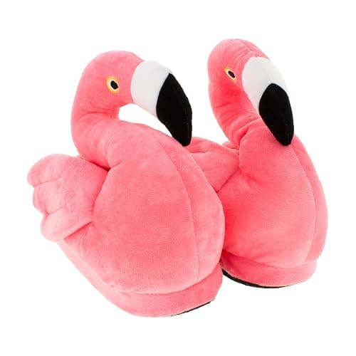 Happy Feet Animal Slippers for Adults and Kids, Cozy and Comfortable, Sturdy Rubber Soles, Thick 1-Inch Memory Foam Footbed, Non-Skid Bottoms, Plush Velvety Material Slippers, As Seen on Shark Tank thumbnail 8