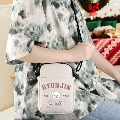 WCGXKO Korean Pop Gift Korean Group Merch Boys Group Est 1999 Dwaekki Crossbody Bag for Pop Music Lover thumbnail 2