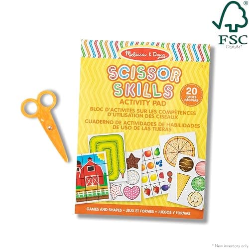Melissa & Doug Scissor Skills Activity Book With Pair of Child-Safe Scissors (20 Pages) - FSC Certified thumbnail 3
