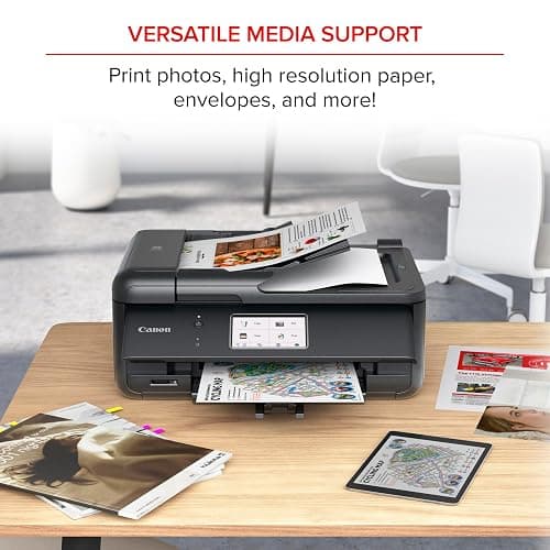 Canon PIXMA TR8620a - All-in-One Printer Home Office|Copier|Scanner|Fax|Auto Document Feeder | Photo, Document | Airprint (R), Android, Black, Works with Alexa thumbnail 7