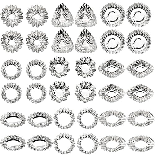 Dicunoy Set of 36 Egg Tart Molds for Baking, Mini Tartlet Tins, Ensaymada Molder Filipino, Resuable Brioche Mold, Cupcake Cookie Baking Tool for Tart Shells, Mini Cake, Pudding, Muffin - Image 1
