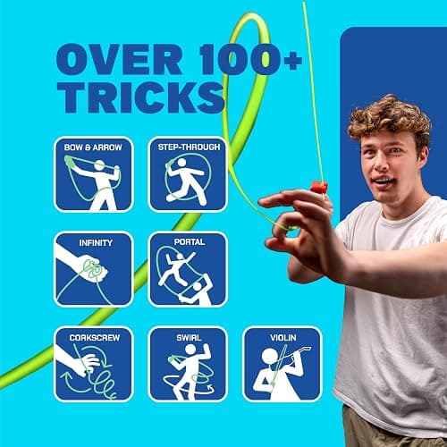 ZipString Original - As Seen on Shark Tank - Classic Rope Launcher Toy, Perfect for Kids & Adults - Fly a String Loop in The Air for Endless Tricks & Fun, Wonderment Awaits, Vivacious Violet thumbnail 6
