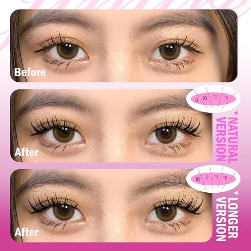 Fairy Lash Clusters Natural Look Manga Eyelash Clusters Wispy D-Curly Cluster Eyelash Extensions 110 Pcs 8-16MM Wispy Individual Lashes Wet-Look Lash Extension with Invisible Lash Band thumbnail 4