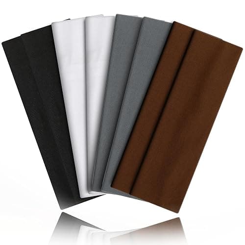 8PCS Summer-Exclusive Non Slip Sports Elastic Soft Running Fashion Headbands Absorb Sweat for Women & Men Working Out, Travel - Image 1