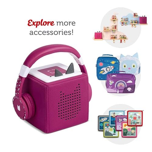 Tonies Foldable Wired Headphones for Kids - Comfortably Designed to fit On-Ear - Works with Toniebox 1 and All 3.5mm Devices - Purple thumbnail 6