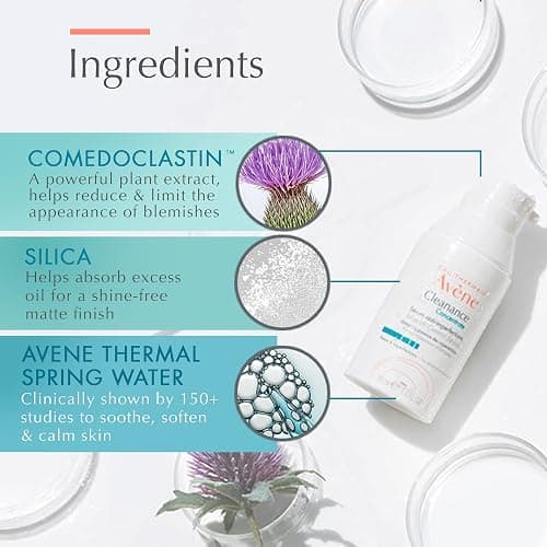Avène Cleanance Concentrate Blemish Control Serum, clarifying water-gel, fragrance and silicone free, For acne-prone skin, airless pump, 1 fl. oz. thumbnail 5