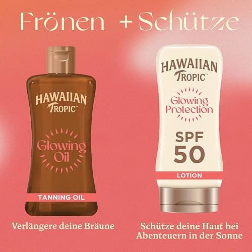 Hawaiian Tropic | Glowing Tanning Oil Sonnenöl, 200 ml, tropischer Duft mit Vitamin E, vegan thumbnail 6