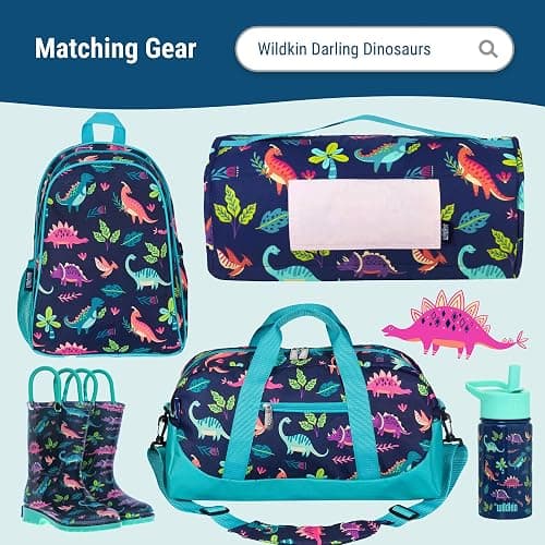Wildkin Kids Insulated Lunch Box, Keeps Food Hot or Cold, BPA-Free with Mesh Pockets & Easy-Clean Lining – Ideal for School, Travel & Daycare – Dino Pals thumbnail 7