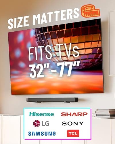 ECHOGEAR No Stud TV Mount for Drywall - Slim No Drill Design Holds TVs Up to 100lbs with Nails - Easy Studless Install with No Drill Needed thumbnail 3