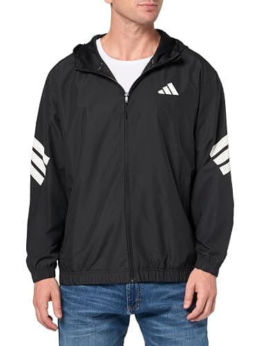 adidas mens Icon 3-stripes Training Windbreaker thumbnail 3