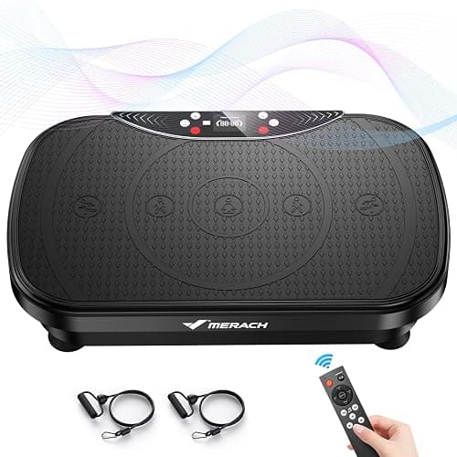 Merach Vibration Plate Exercise Machine, Bluetooth Vibration Plate for Lymphatic Drainage, Full-Body Workout Vibrating Platform for Weight Loss, Fitness Equipment for Home Women Men - Image 1