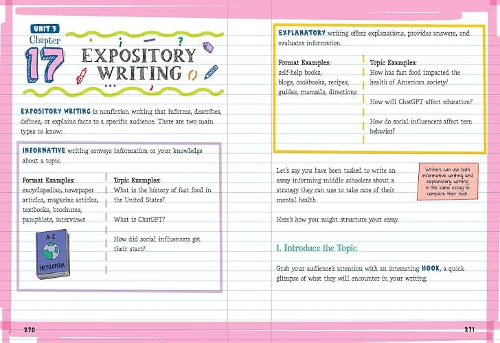 The Big Fat Middle School English Language Arts Workbook: 100+ ELA Practice Exercises (Big Fat Notebooks) thumbnail 3
