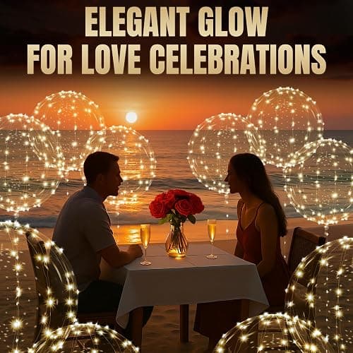 Light Up Balloons 10 Pack, 18 Inch Clear Balloons with LED Lights | Reusable Glow Decor with a String Light and Switch Inside Every Piece - Bright Accents for Weddings, Birthdays, Party Nights thumbnail 7