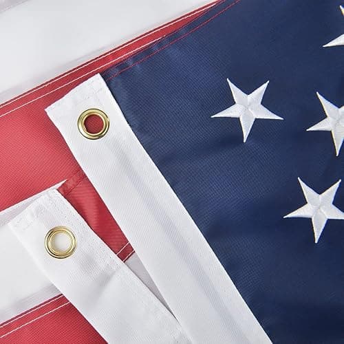 Large American Flags for Outside 6x10 FT, US Flag High Wind with Embroidered Stars, Sewn Stripes, Brass Grommets, Durable USA Flag Outdoor thumbnail 5