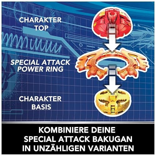 Bakugan, Special Attack Ventri, Spinning Collectible, Customizable Action Figure and Trading Cards, Kids Toys for Boys and Girls 6 and up thumbnail 6