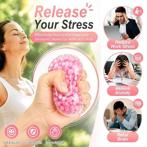 DIY Stress Ball Making Kit with 15 TPR Skins | Create ASMR Anxiety Relief for Adults, Handmade Crunchy Squishy Stress Balls, Relaxing Craft Kit (no Filler) thumbnail 4
