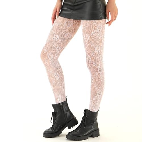 EVERSWE High Waist Fishnet Tights, Thigh High Suspender Stockings thumbnail 4