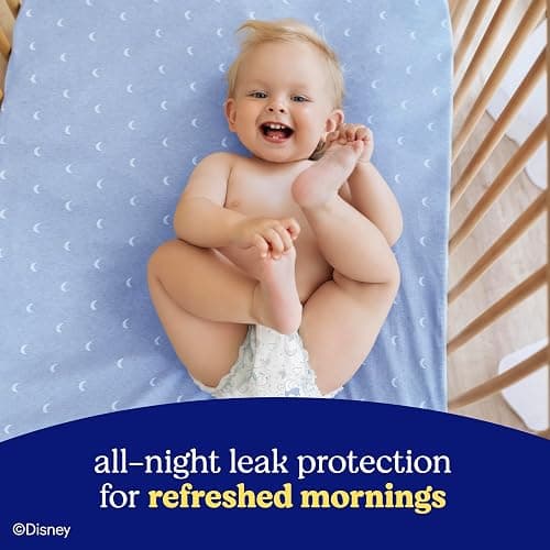 Huggies Size 4 Overnites Baby Diapers: Overnight Diapers, Size 4 (22-37 lbs), 116 Ct (2 Packs of 58), Packaging May Vary thumbnail 7