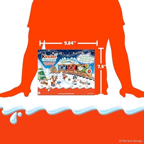 Kinder Chocolate Countdown Advent Calendar, Chocolate Candy, 2025, 2 Pack, Holiday gift for all, 24 Pieces 8.8 oz thumbnail 6