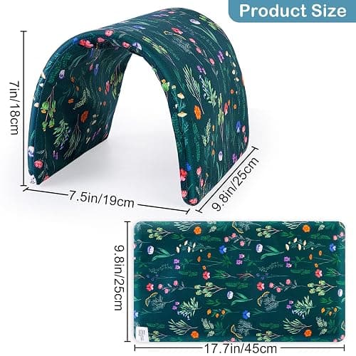 Bienbee Guinea Pig Tunnel, Guinea Pig Hideout, Washable Rabbit Tunnel and Bunny House, Rabbit Toys in Cages for Guinea Pig Bunny Rabbit Small Animal Green Flowers thumbnail 6