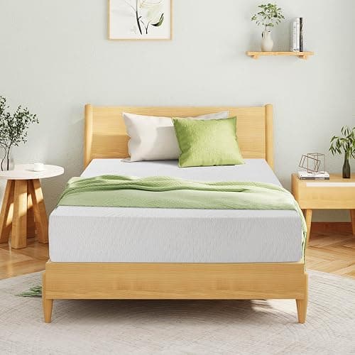 EGOHOME 6 Inch Full Size Mattress for Kids, Memory Foam Mattress with Cooling Green Tea Gel, Relieve Pressure with Medium Firm Support, CertiPUR-US Certified, 75''L x 54''W, White thumbnail 2
