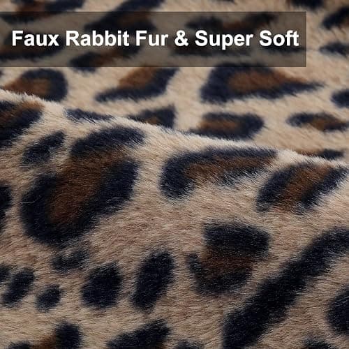 Hilldesign Cheetah Print Faux Fur Pillow Covers 18x18，Leopard Pillow Cases Set of 2 Room Decor，Animal Print Throw Pillow Covers Decorative for Bedroom Sofa Couch Home thumbnail 3