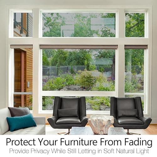 STATINT Privacy Window Film One Way Mirror Glass Tint Heat Control Sun UV Blocking Sliding Door Tinting Reflective Static Cling for Home, Black-Silver, 17.5 Inch X 6.5 Feet thumbnail 7