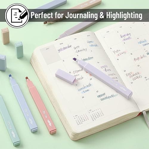 Mr. Pen- Aesthetic Highlighters No Bleed, 8 Pack, Morandi Colors, Chisel Tip, Cute Highlighters Assorted Colors for Journaling, Highlighting, Underlining, Fast Dry, Back to School Supplies thumbnail 8
