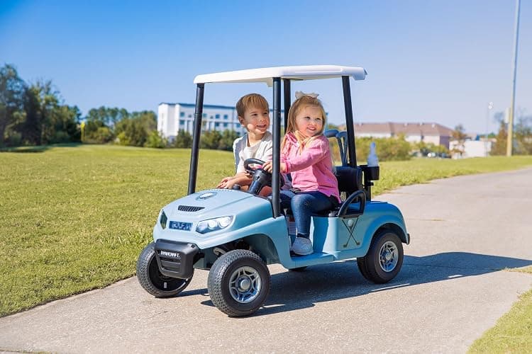 Dynacraft 24V Unisex Kids Golf Cart, 2- Seater Ride-On with Play Accessories and Parent Remote Control, Perfect for Toddlers and Kids Aged 3 Years and Above, Safe and Fun thumbnail 2