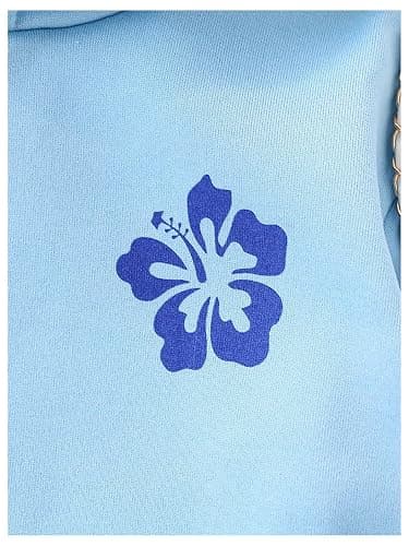 COZYEASE Girl's Floral Graphic Hoodie Long Sleeve Hooded Neck Sweatshirt Pullovers with Pocket thumbnail 4