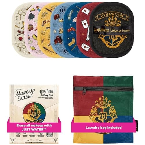 The Original Makeup Eraser, 7-Day Set, Erase All Makeup with Just Water, Including Waterproof Mascara, Eyeliner, Foundation, Lipstick, Sunscreen, and More! Harry Potter, 7ct.'s Wishlist | Listful - Image 1