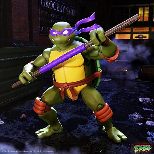 Super7 ULTIMATES! Teenage Mutant Ninja Turtles Donatello - 7" TMNT Action Figure with Accessories Classic Cartoon Collectibles and Retro Toys thumbnail 2