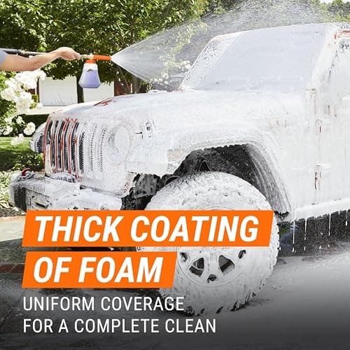 Armor All 2-in-1 Foam Cannon Kit, Car Cleaning Kit Connects to Power Washers and Garden Hoses for Vehicle Cleaning, Includes Foam Cannon, Foam Applicator and Ergonomic Adaptor, 1 count thumbnail 7