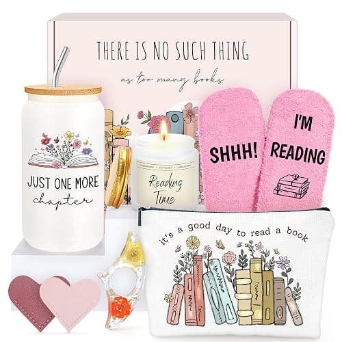 HELORAY Book Lover Gifts for Women Bookish Gifts for Readers Book Accessories for Reading Lovers Bookish Items Themed Presents Librarian Gift for Readers Cool Bookworm Gift for Reading Lovers - Image 1