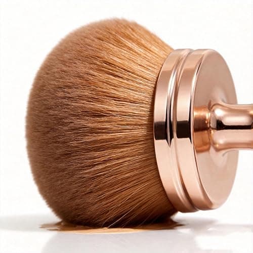 Pro Self Tan Kabuki Brush-Ultra-Dense & Extra Large Body Brush for Streak-Free Tanning Mousse, Bronzer & Glow Cream | Face & Body Blending Tool thumbnail 2