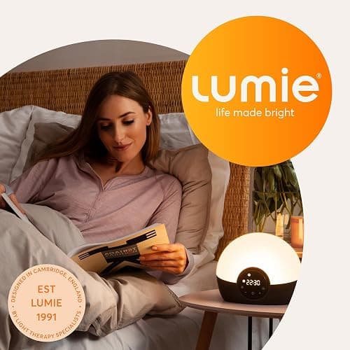 Lumie Bodyclock Glow 150 - Sunrise & Sunset Alarm Clock - Bedside Lamp with Custom Light Duration - Wake-Up, Night & Reading Light - Warm LEDs thumbnail 7