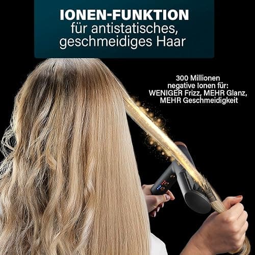 Princess Airstyler Pro, 7-in-1 Stylingtool, 3 Heiz- & Geschwindigkeitsstufen, Ionenfunktion, Coolshot, 1,8m Kabel, Reisetasche, 7 Aufsätze, Hitzeschutzhandschuh, BLDC-Motor, 2000 W, 01.529205.01.001 thumbnail 4