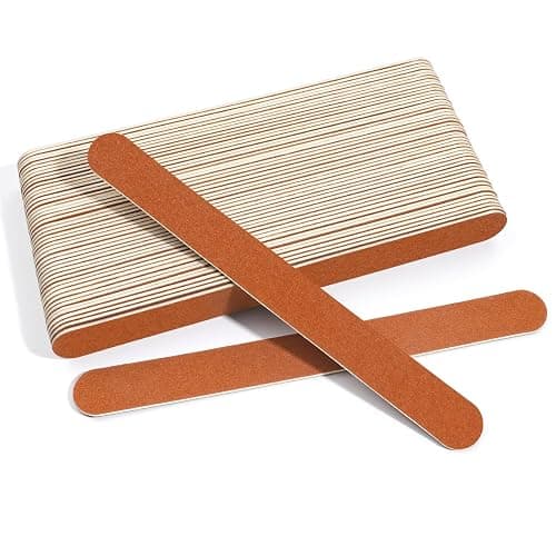 CANVALITE Nail File Large Emery Boards for Nails,180 Grit Nail Files for Natural Nails, Thin Emory Nail File Pack Manicure Tool for Home Use 50PCS - Image 1