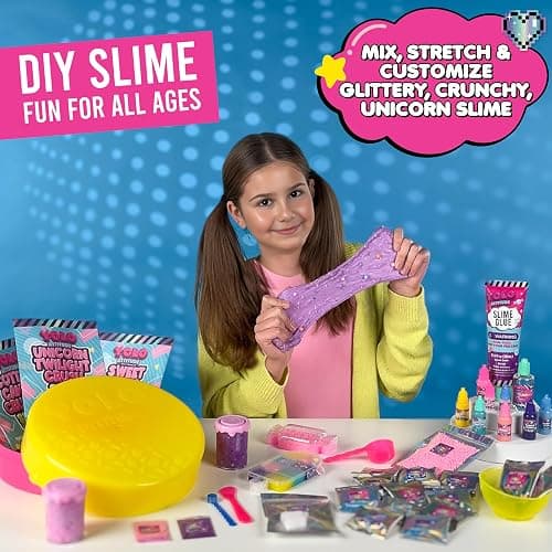 YOLO Unicorn Candy Craze Slime Kit – DIY Holiday Unicorn Slime Set for Girls with 40+ Add-Ins, Glitter & Cloud Slime Supplies, Xmas Gift for Kids 8–12 thumbnail 4