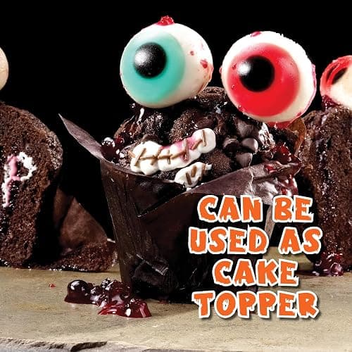 30 Gummy Eyeballs, Spooky Halloween Eyeball Candy in 4 Flavors, Soft Gummies with Jelly Filling, Individually Wrapped, By 4YoreElves (19 oz) thumbnail 6